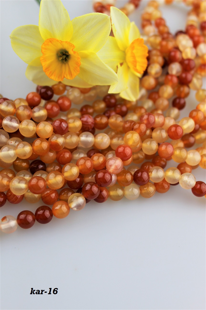 karneol kor�lky 8mm AKCIA!